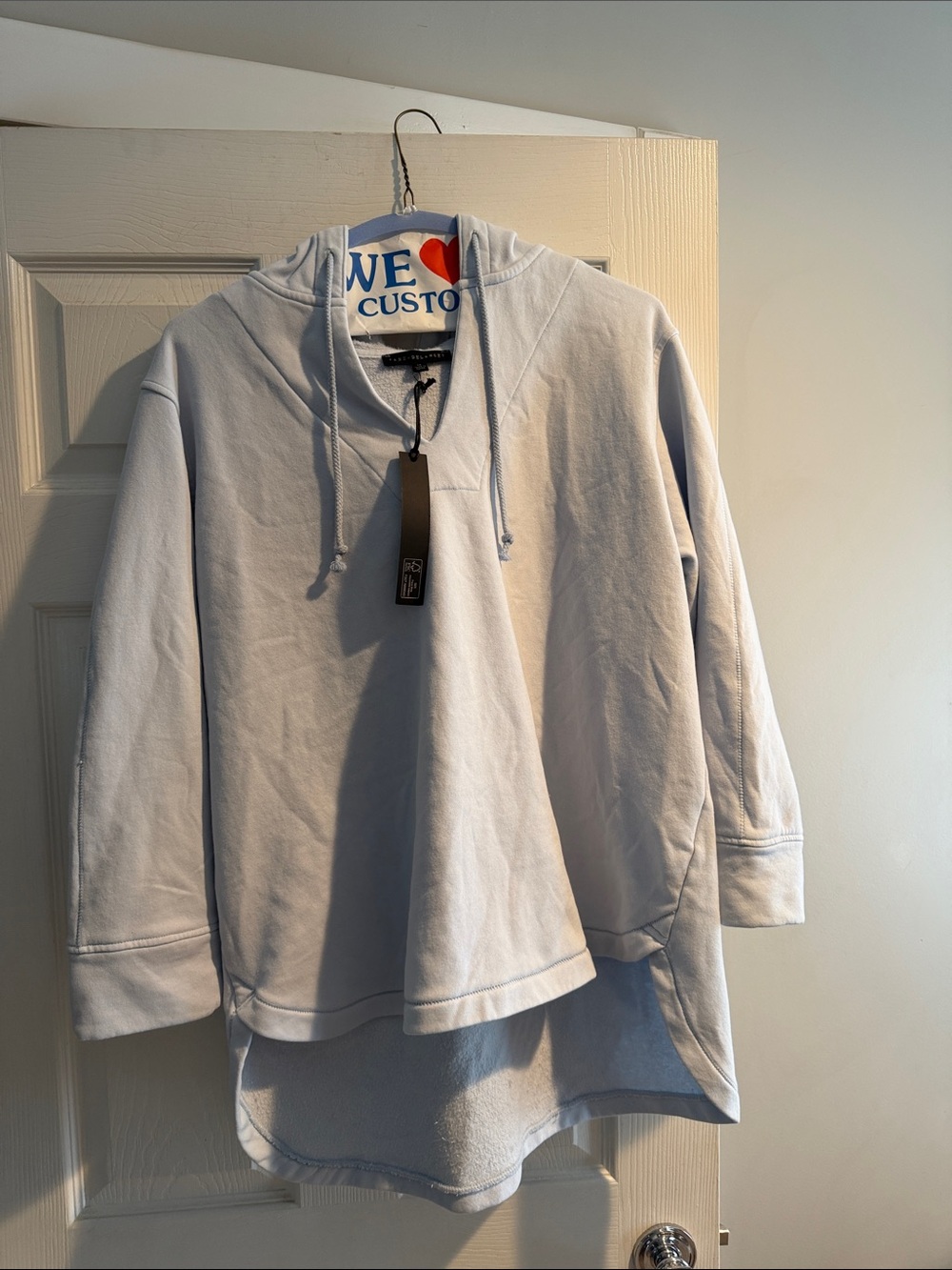 Jane and Delancey Light Blue Hoodie Pullover
